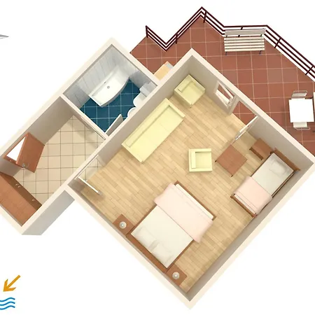 Guest house And With Parking Space - 6644 3*